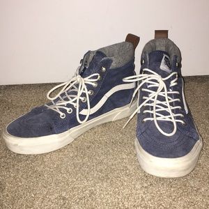 Blue corduroy vans